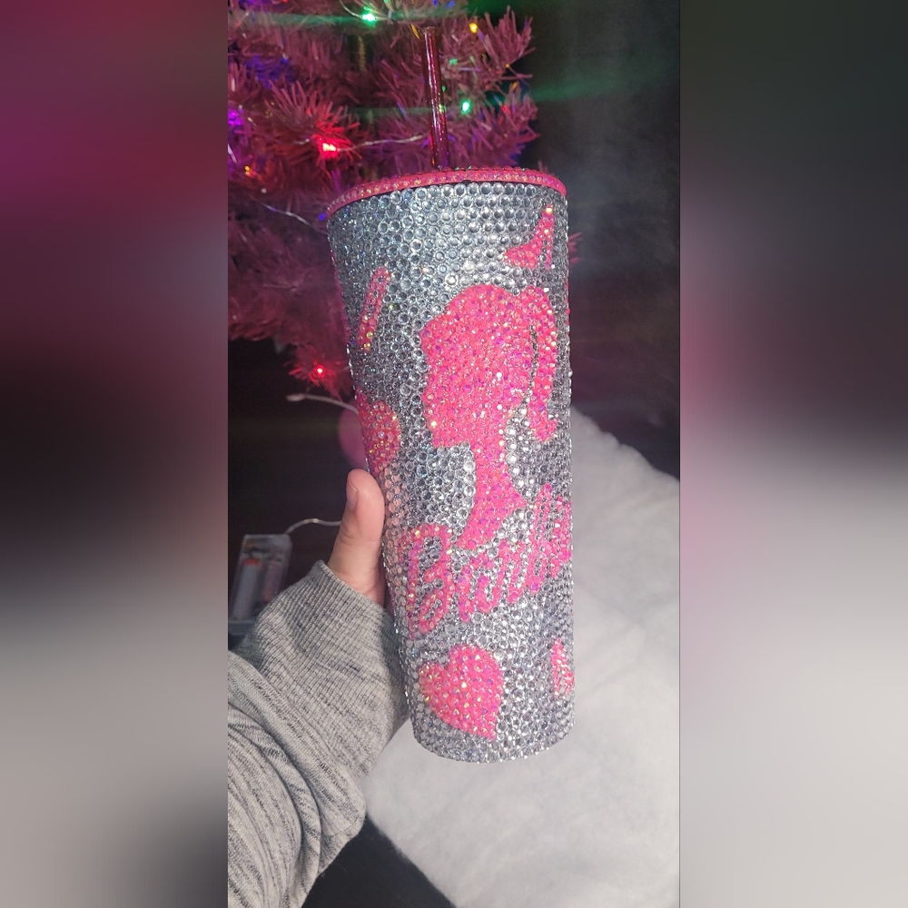 Barbie Rhinestone Tumbler